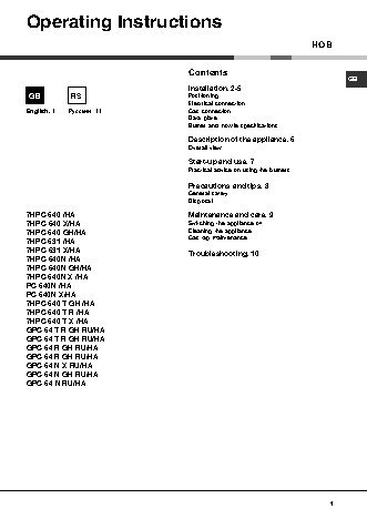 HOTPOINT-ARISTON GPN 64 NI RFH