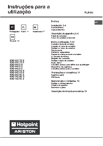 HOTPOINT-ARISTON KRO 642 D X