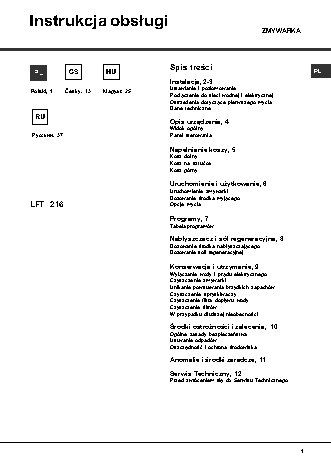 HOTPOINT-ARISTON LFT 216