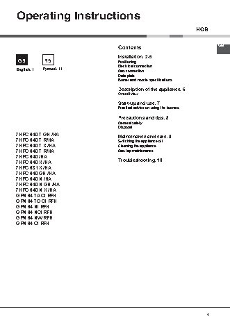 HOTPOINT-ARISTON PC 640 T GH
