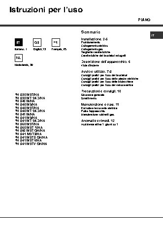 HOTPOINT-ARISTON PH 960 MST AN