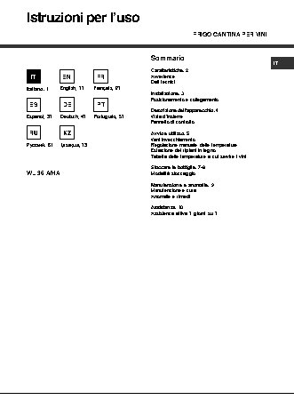 HOTPOINT-ARISTON WL 36 A/HA