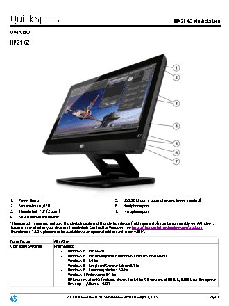 HP Z1 G2 Touch 27-inch LED backlit IPS Display, Xeon E3-1246v3, 8GB(2x4GB)DDR3-1866 ECC, 256GB SSD (G1X45EA)
