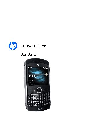 HP iPAQ Glisten-AT&T