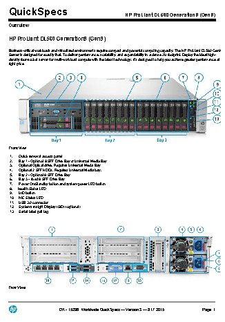 HP Proliant DL560 Gen9 2xXeon10C E5-4620v3 2.0GHz/4x16GbR2D_2133/P440arFBWC(2GB)/SFF (741065-B21)
