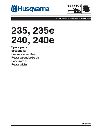 HUSQVARNA 235e (2008) parts