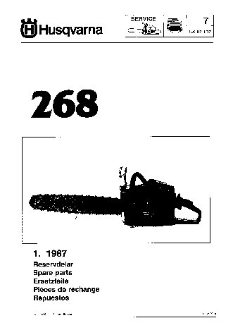 HUSQVARNA 268 (1987) parts