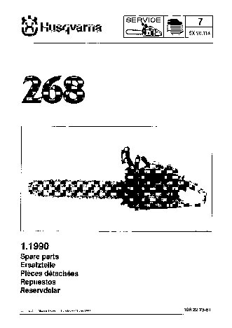HUSQVARNA 268 (1990) parts