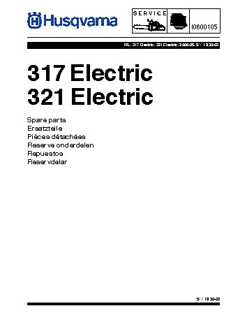 HUSQVARNA 321 Electric (2006) parts