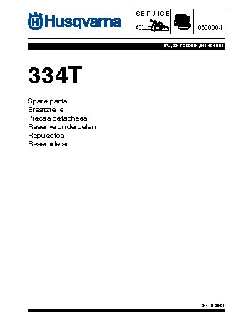HUSQVARNA 334T (2005) parts