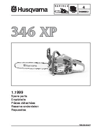 HUSQVARNA 346 XP (1999) parts