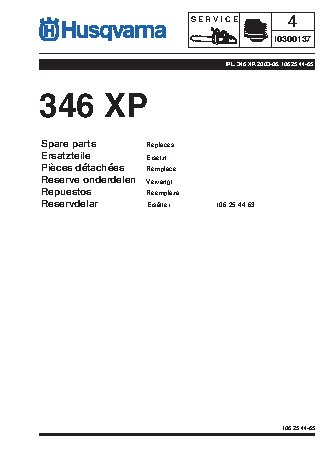 HUSQVARNA 346 XP (2003) parts