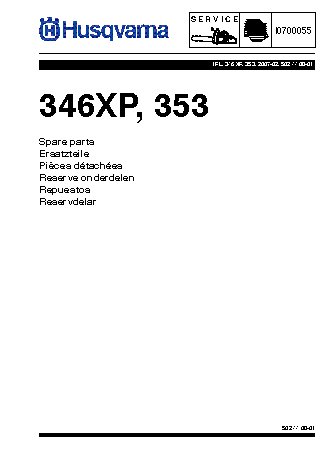 HUSQVARNA 346 XP (2007) parts