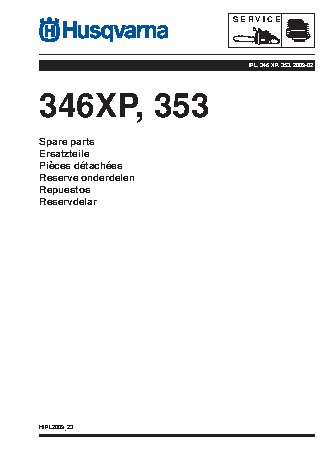 HUSQVARNA 346 XP (2009) parts