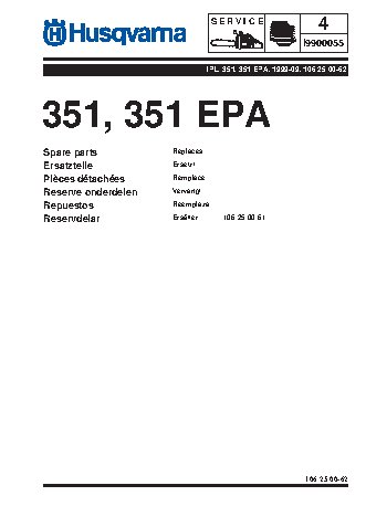 HUSQVARNA 351 (1999) parts