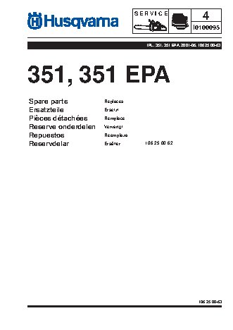 HUSQVARNA 351 (2001) parts