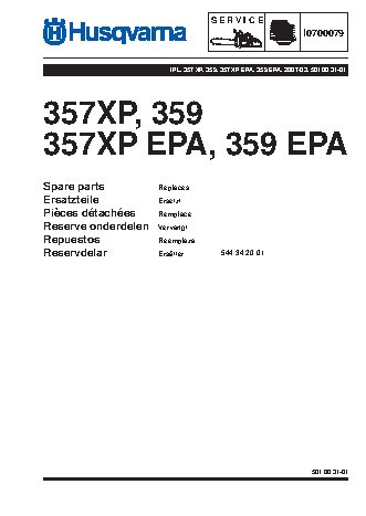 HUSQVARNA 357 XP (2007) parts