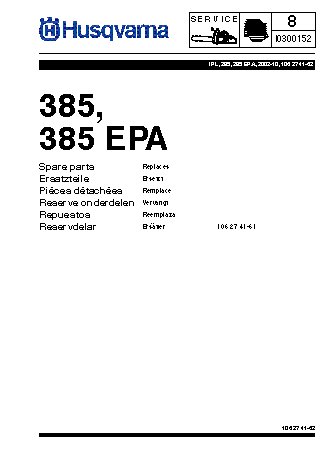 HUSQVARNA 385 (2003) parts