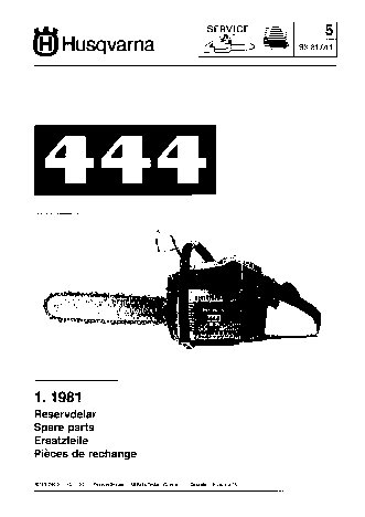 HUSQVARNA 444 (1981) parts