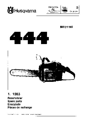 HUSQVARNA 444 (1983) parts