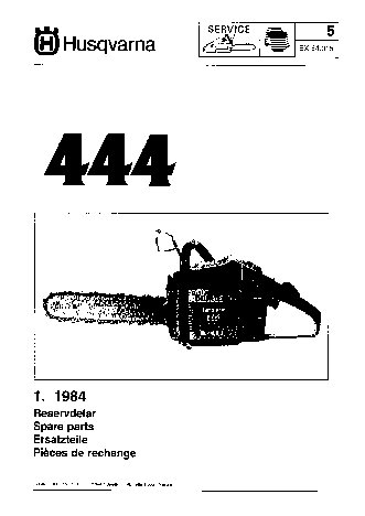 HUSQVARNA 444 (1984) parts