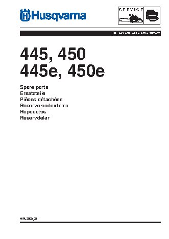 HUSQVARNA 445 (2009) parts