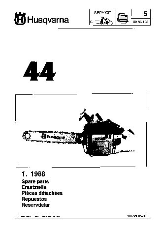 HUSQVARNA 44 (1988) parts