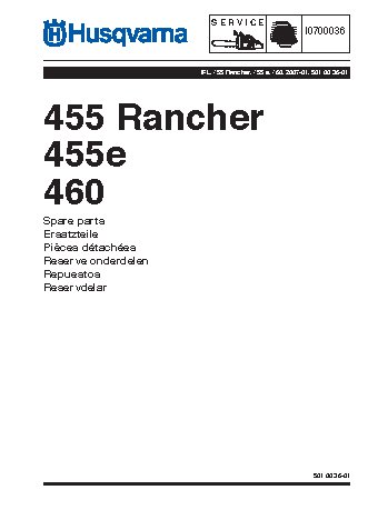 HUSQVARNA 455 Rancher (2007) parts