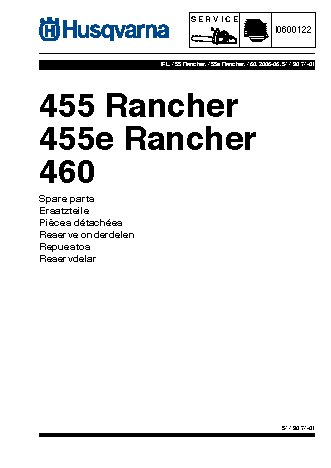 HUSQVARNA 455e Rancher (2006) parts
