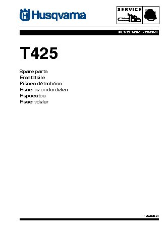 HUSQVARNA T425 (2008) parts