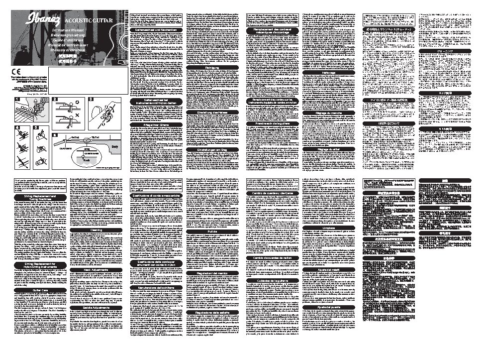 IBANEZ Acoustic Guitars (2014)