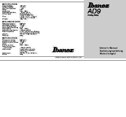 IBANEZ AD9