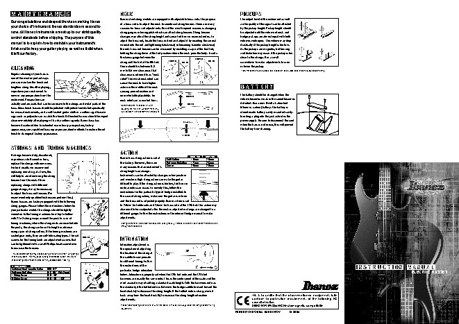 IBANEZ Electric Basses (Excl. Prestige)