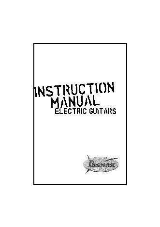 IBANEZ Electric Guitars (2009)