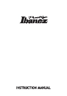 IBANEZ Electric Guitars (2013) (Prestige)