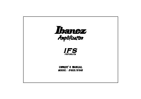 IBANEZ IFS2X/4X