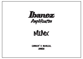 IBANEZ MIMX30