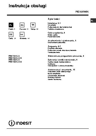 INDESIT FIM 738 K.A IX