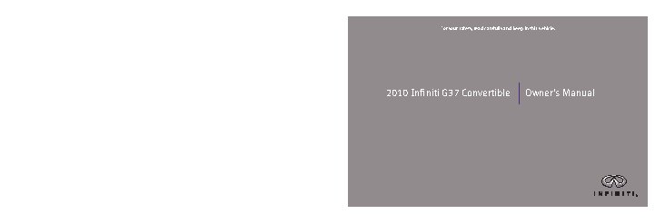 INFINITI G37 Convertible (2010)
