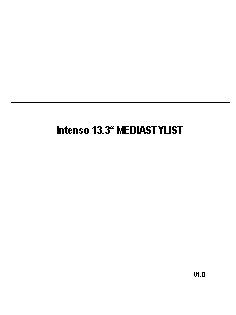 INTENSO 13, 3 Media Stylist