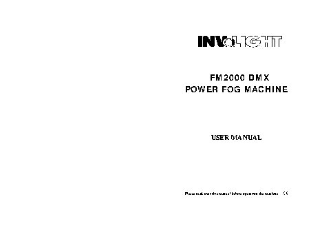 INVOLIGHT FM2000 DMX