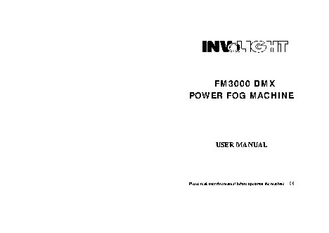 INVOLIGHT FM3000 DMX