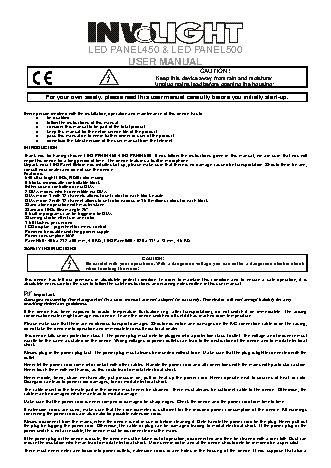 INVOLIGHT LED PANEL500