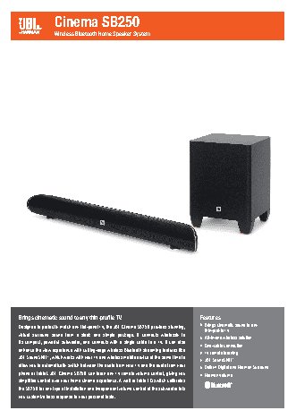 JBL Cinema SB250