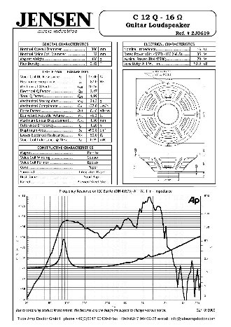 JENSEN LOUDSPEAKERS C12Q (16 Ohm)