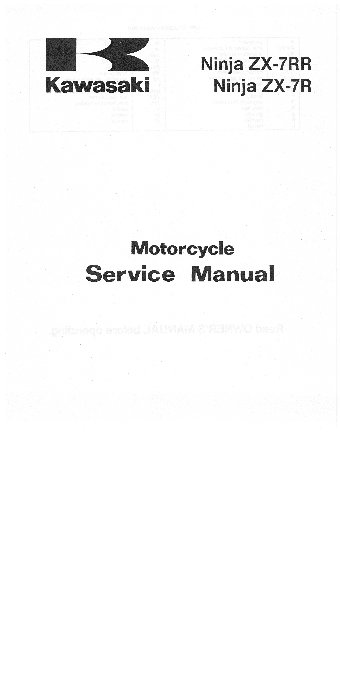 KAWASAKI NINJA ZX-7R (1997-2003)