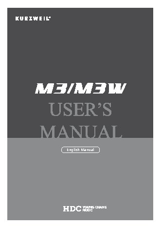 KURZWEIL M3W WH