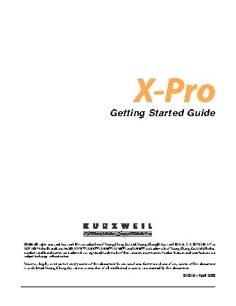 KURZWEIL Mark X-Pro MG(WH)