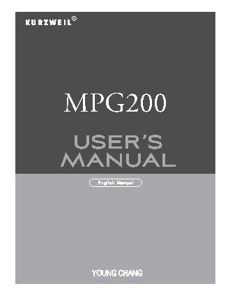 KURZWEIL MPG-200