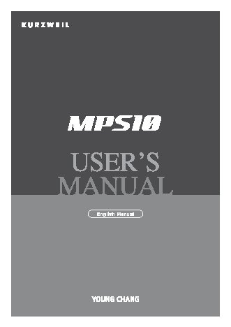 KURZWEIL MPS10